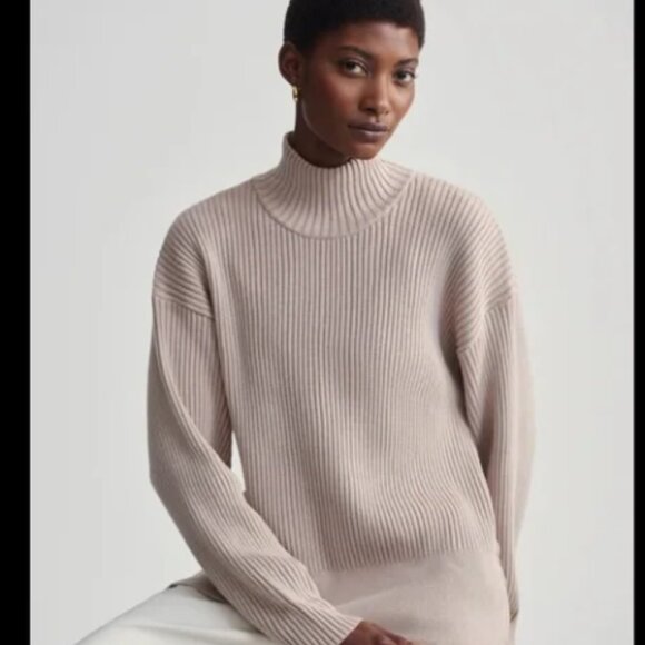 Varley Mayfair Mock Neck Knit Sweater Size Small - Picture 1 of 16